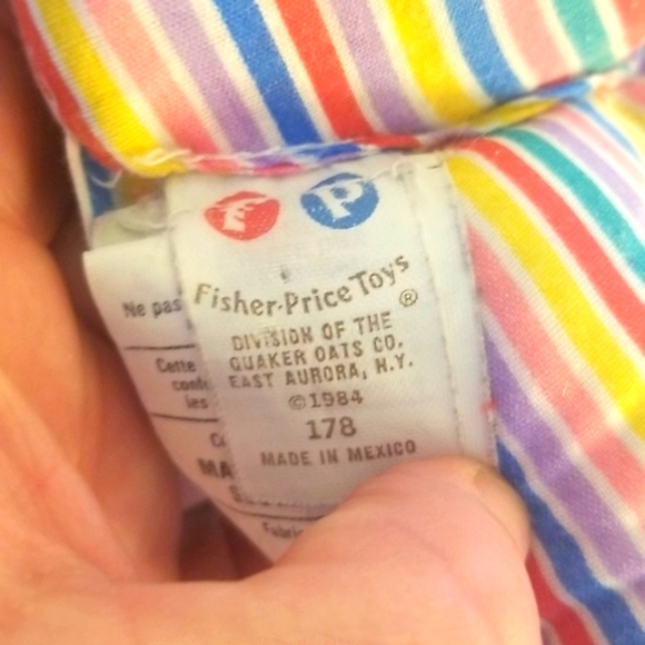 VTG 1984 Fisher Price Buttons & Toes Dress Me Clown Plush Toy - Picture 8 of 10